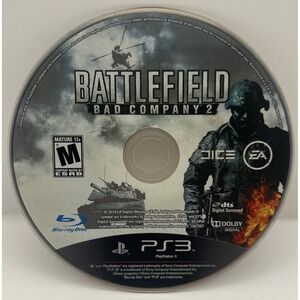 Battlefield Bad Company 2 Sony PlayStation 3 PS3 2010 Disc Only Tested
